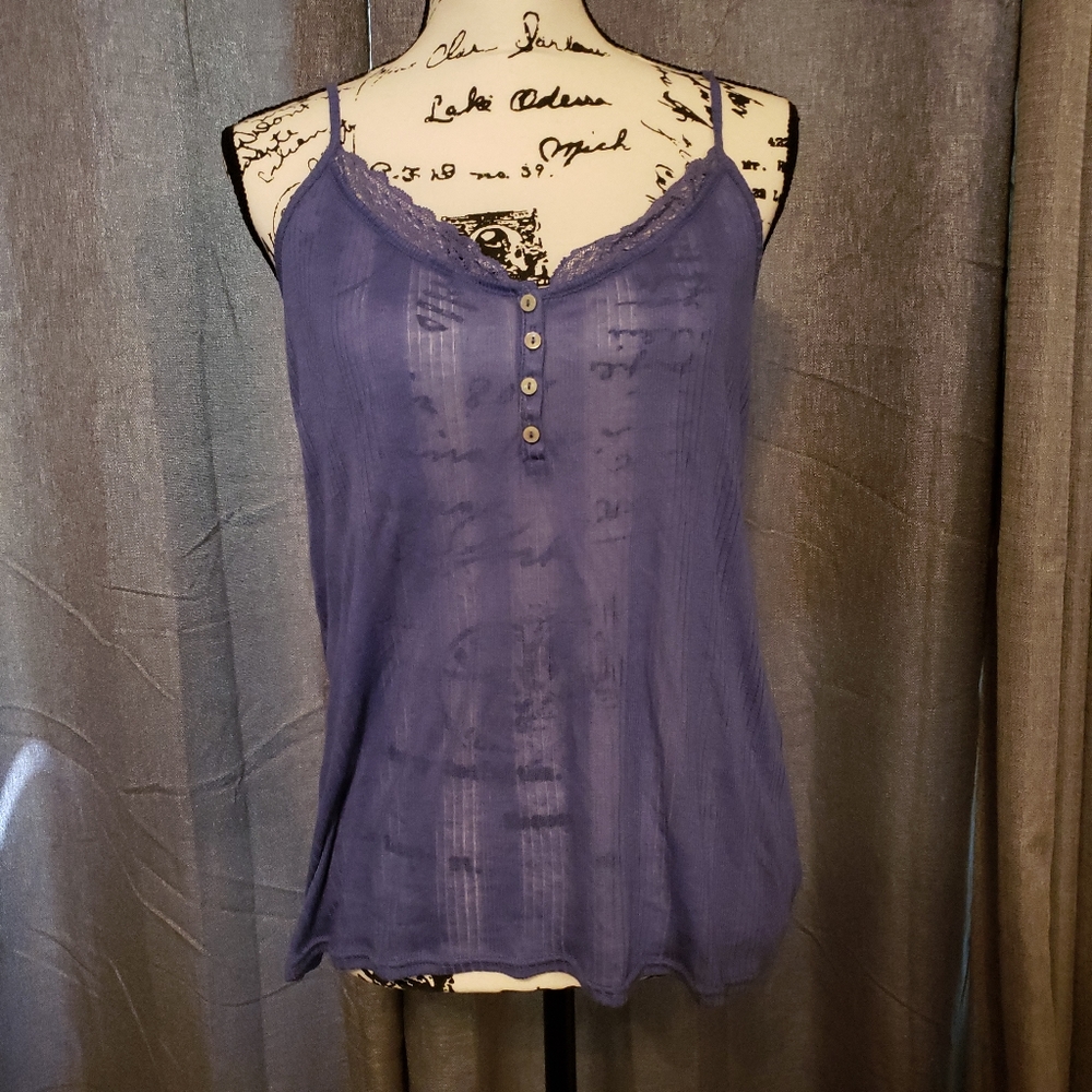 Victoria's Secret Blue Lace Sleep Tank
